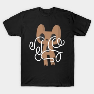 Brown Cat Doodle BERRY BOI T-Shirt